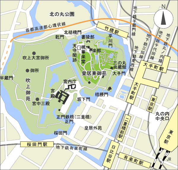 外堀入れて東京ドーム３９個分というとてつもなく広い皇居エリア